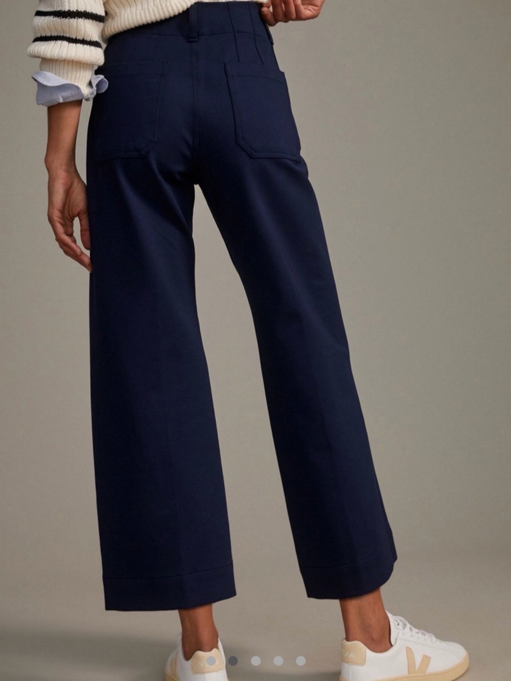 Maeve Anthropologie The Colette Ponte Pants in Blue 34 EUC - Picture 2 of 4